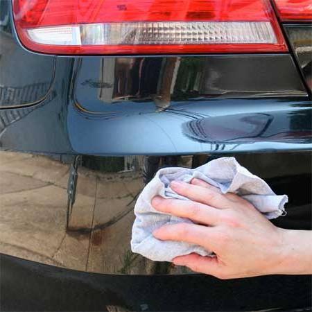 What does the car body polish give?