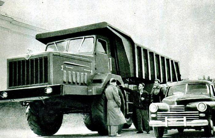 Soviet quarry dump truck