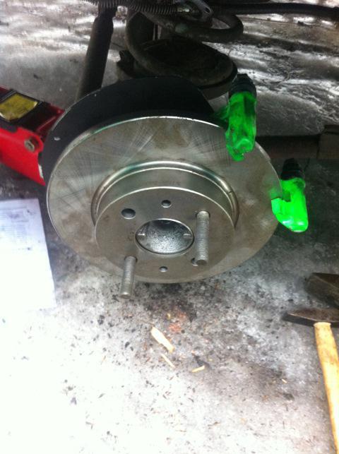 set of rear disc brakes on the VAZ 2107