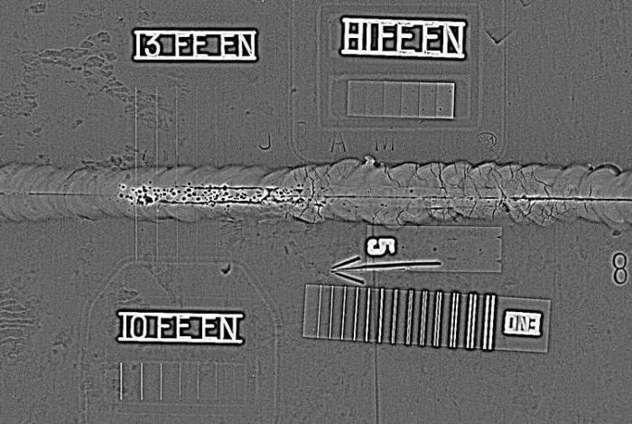 Radiographic inspection of welded joints