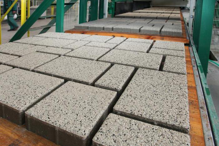 manufacture of pavers