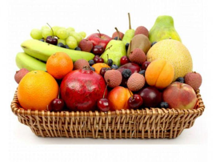 Fruit basket decoration as a gift