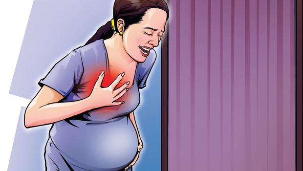 stopped chest aches during pregnancy