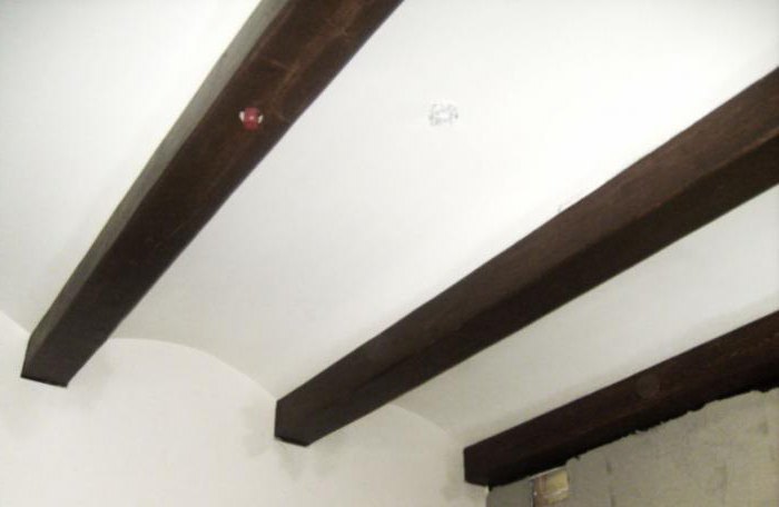 Decorative beams on the ceiling made of polyurethane, made of wood. Installation of decorative beams on the ceiling with your own hands