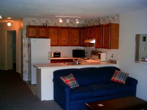 Sofas with a bed in the kitchen