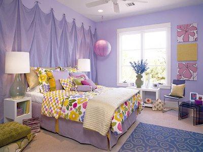 design of a bedroom for a girl