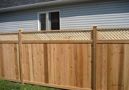 wooden fence design