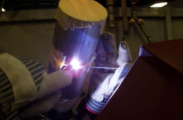 What is the use of the argon-arc welding machine?