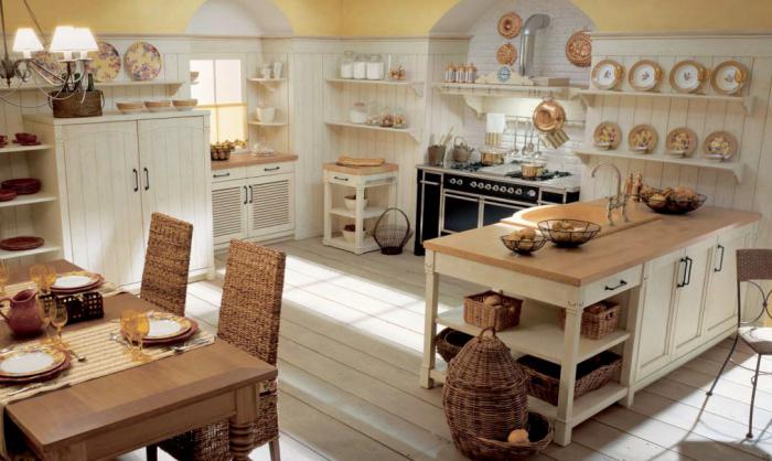 Kitchen interior in a private house