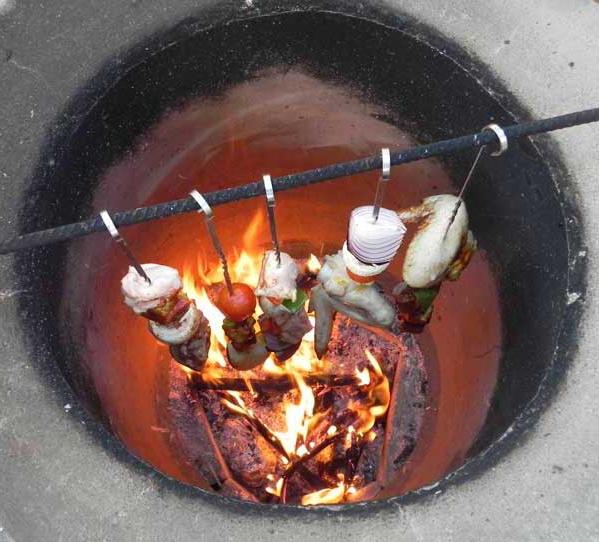 How to make a tandoor of brick by yourself