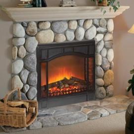 fireplaces in the interior of the apartment