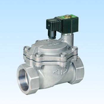 Flanged solenoid valve for water