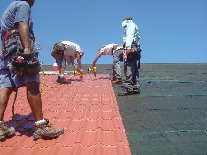 roofing from metal tile instruction