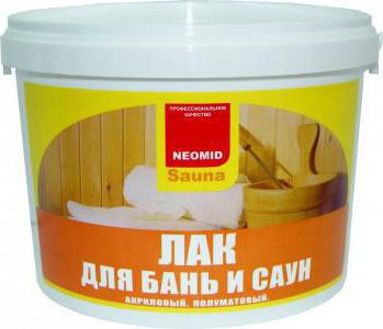 neomid varnish for sauna saunas 