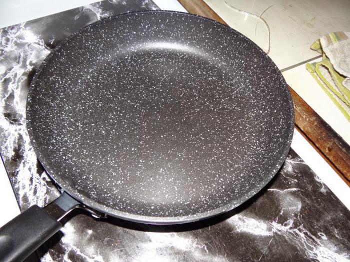 the frying pan began to burn what to do