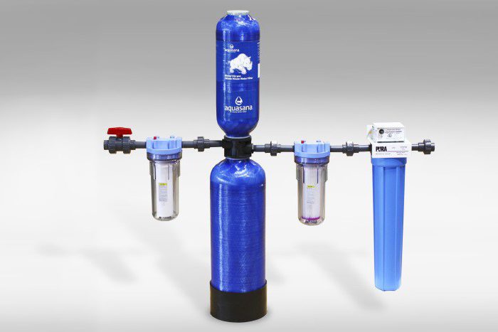 water purification system in a private house