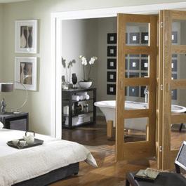 Folding interior doors - beauty and space saving