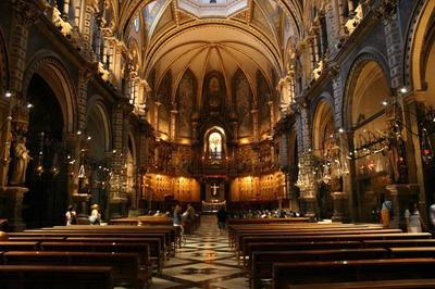 Monastery of Montserrat (Spain). The Statue of the Black Madonna and other places of interest