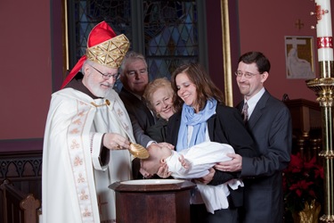 when a newborn is baptized