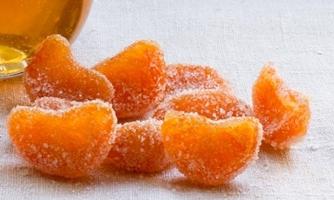 Candied fruits from oranges and other citrus fruits