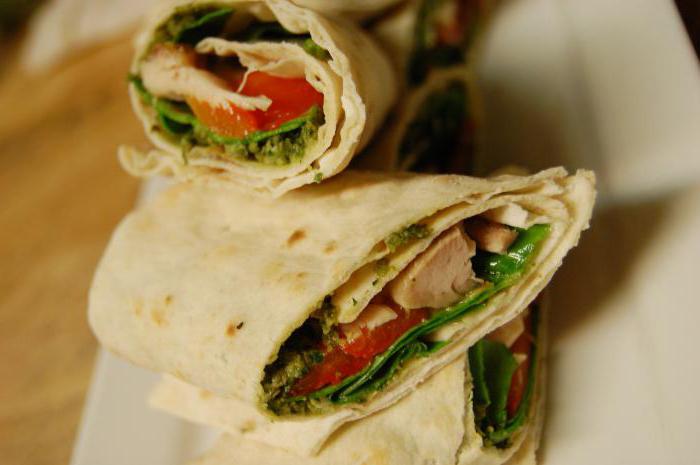 Cooking is simple: lavash with smoked chicken