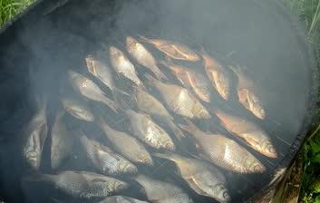 how many smoked fish in the smokehouse 