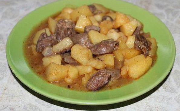 goulash from the hearts of chicken recipe