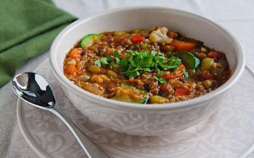 vegetable stew with pumpkin and potatoes