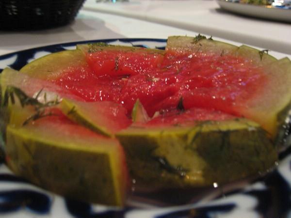 How to cook a salted watermelon? Prescription for draft preservation