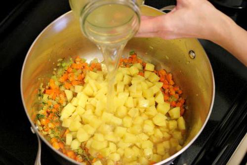 soup with buckwheat on chicken broth