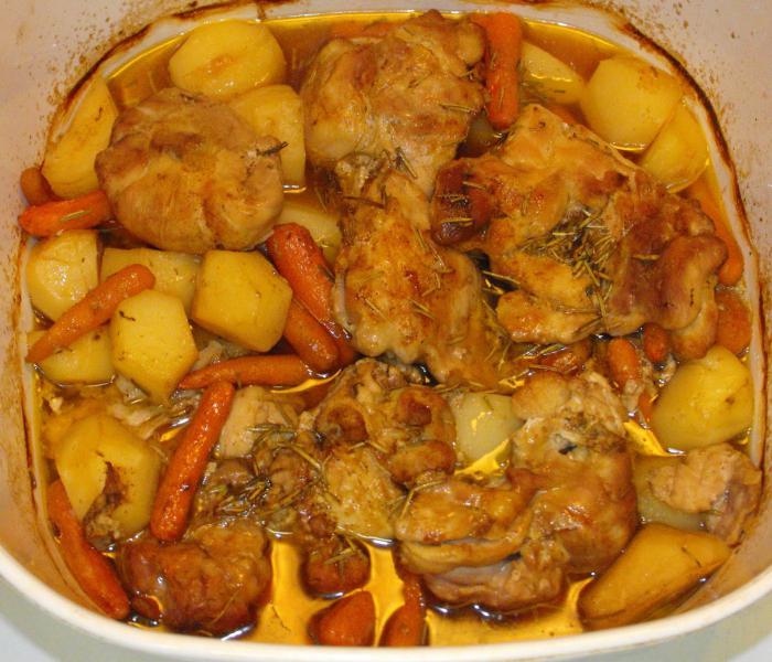 chicken in a pot of recipes with a detailed description 