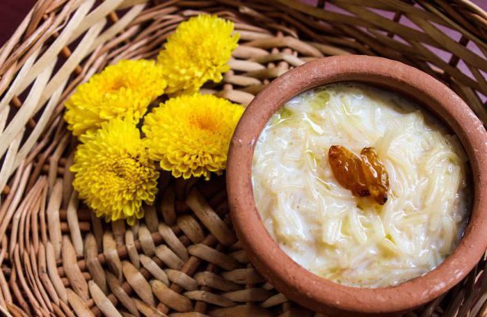 Milk soup with vermicelli recipe for children