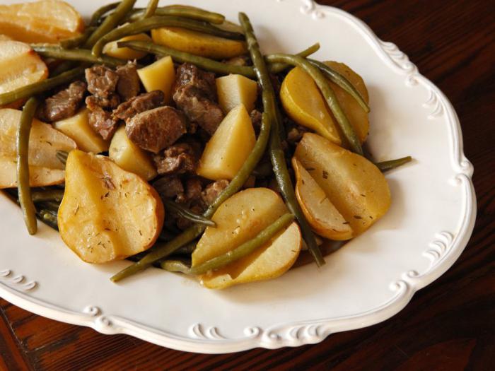 meat with pears stewed in beer