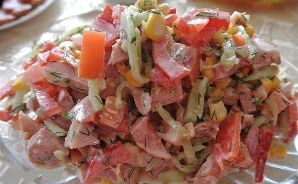 Original dish - salad 