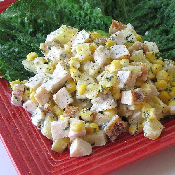 recipe for a delicious salad with pineapple 