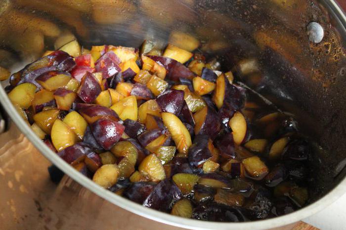 plum compote for winter recipe with photo 