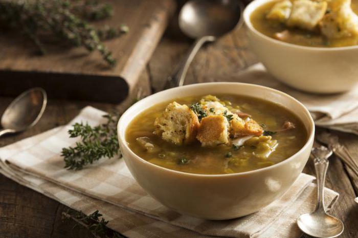 soup with biscuits