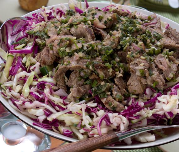 Thai steak salad: cooking options