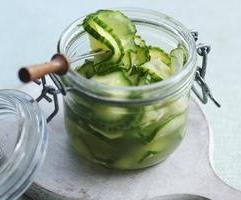 Tasty and crispy cucumber 