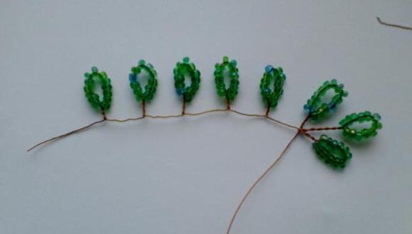 trees from beads weaving patterns of birch 