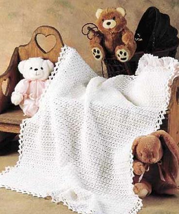 We prepare the dowry for the baby. Plaid for the newborn - it is not difficult to bind the knitting needles