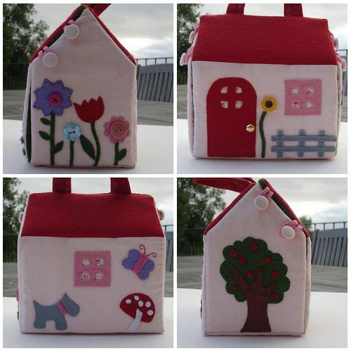 self-made felt houses