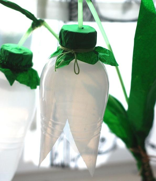 Bells made of plastic bottles, made by own hands