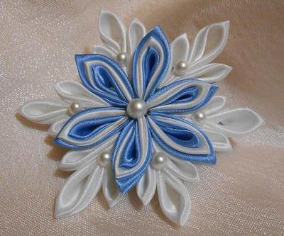 kanzashi snowflake 