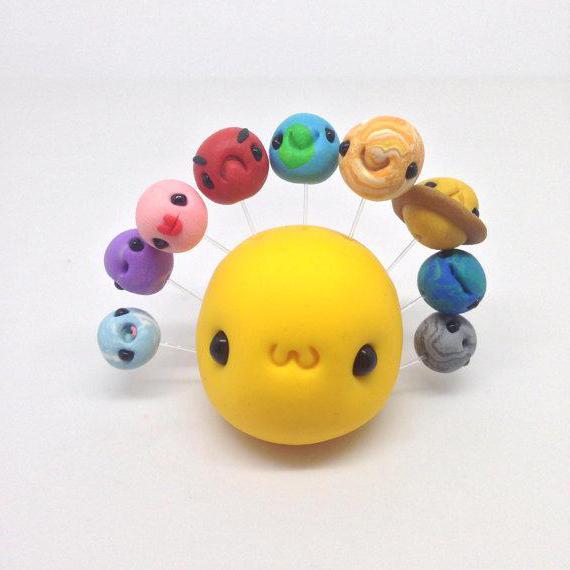 We model the solar system from plasticine