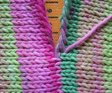 mattress seam in knitting 