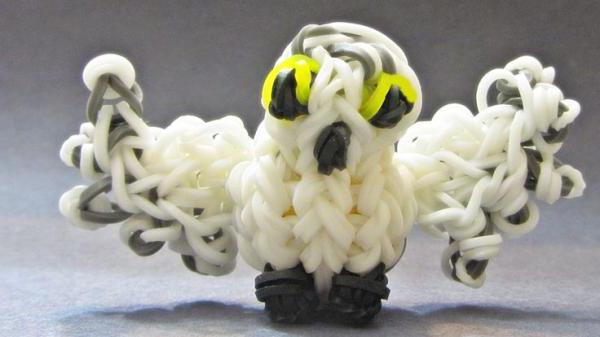 Weaving of owls from rubber bands: detailed instructions