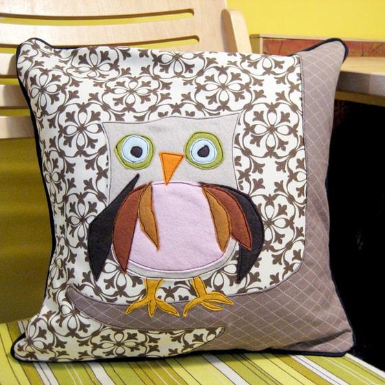 owl pillow with your own hands