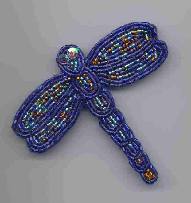 Schematic of dragonfly from beads