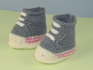 Knit booties